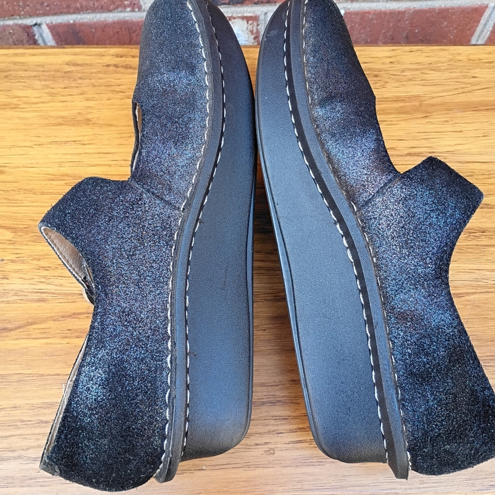 ALEGRIA SZ 38 SZ 7.5-8 PALOMA SHIMMERY LEATHER SCUFF FREE LEATHER BEAUTIES - Picture 3 of 8